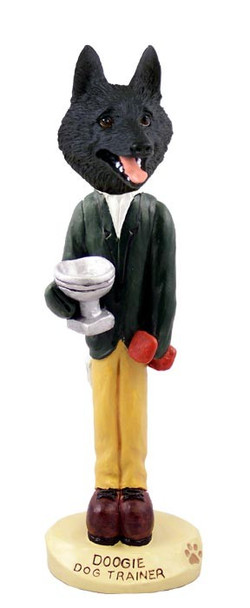 Schipperke Trainer Doogie Collectible Dog Figurine
