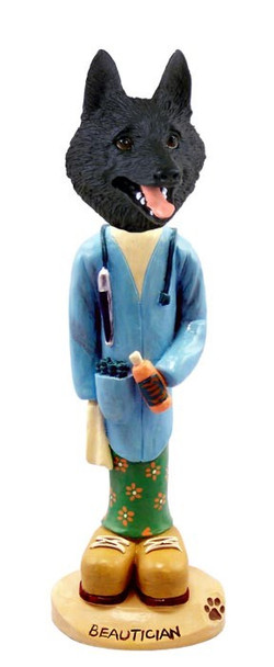 Schipperke Beautician Doogie Collectible Dog Figurine