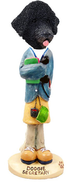Portuguese Water Dog Secretary Doogie Collectible Dog Figurine