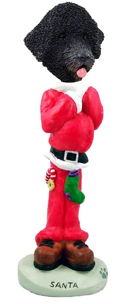 Portuguese Water Dog Santa Doogie Collectible Dog Figurine