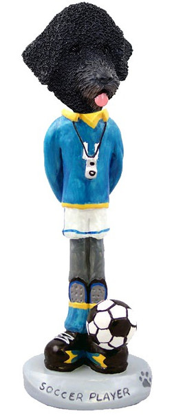 Portuguese Water Dog Soccer Doogie Collectible Dog Figurine