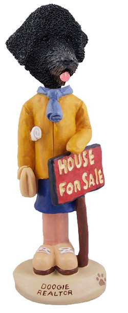 Portuguese Water Dog Female Realtor Doogie Collectible Dog Figurine