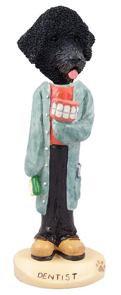 Portuguese Water Dog Dentist Doogie Collectible Dog Figurine