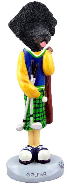 Portuguese Water Dog Golf Doogie Collectible Dog Figurine