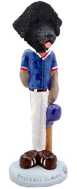 Portuguese Water Dog Baseball Doogie Collectible Dog Figurine