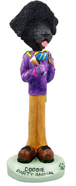 Portuguese Water Dog Party Animal Doogie Collectible Dog Figurine