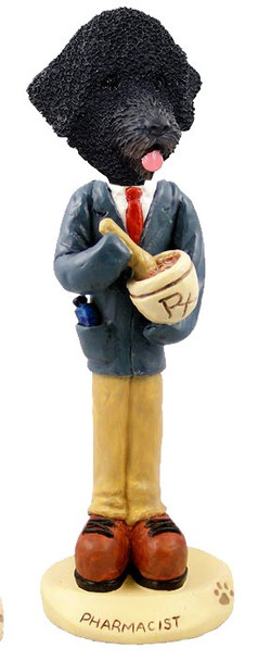 Portuguese Water Dog Pharmacist Doogie Collectible Dog Figurine