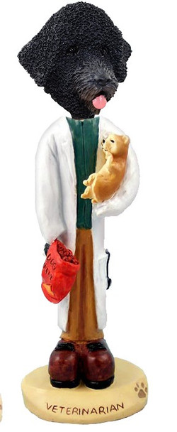 Portuguese Water Dog Veterinarian Doogie Collectible Dog Figurine