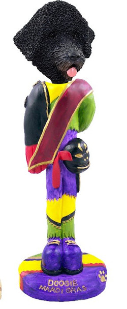 Portuguese Water Dog Mardi Gras Doogie Collectible Dog Figurine