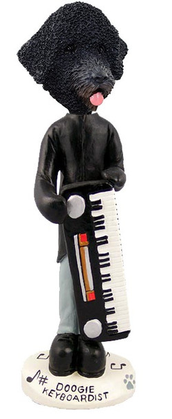 Portuguese Water Dog Keyboardist Doogie Collectible Dog Figurine