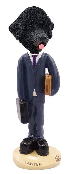 Portuguese Water Dog Lawyer Doogie Collectible Dog Figurine