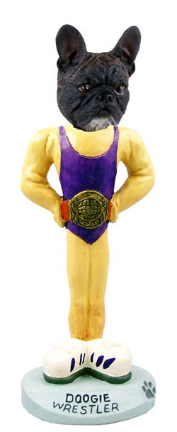 French Bulldog Wrestler Doogie Collectible Dog Figurine