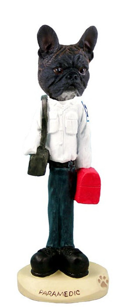French Bulldog Paramedic Doogie Collectible Dog Figurine