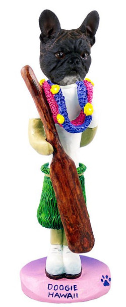 French Bulldog Hawaii Doogie Collectible Dog Figurine