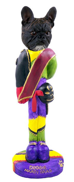 French Bulldog Mardi Gras Doogie Collectible Dog Figurine
