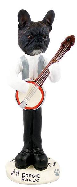 French Bulldog Banjo Doogie Collectible Dog Figurine
