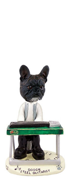 French Bulldog Steel Guitarist Doogie Collectible Dog Figurine