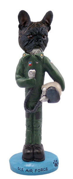 French Bulldog U S Air Force Doogie Collectible Dog Figurine
