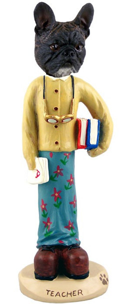 French Bulldog Female Teacher Doogie Collectible Dog Figurine