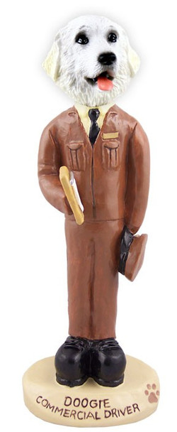 Great Pyrenees Commercial Driver Doogie Collectible Dog Figurine
