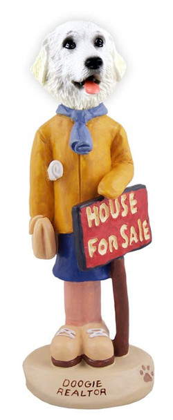 Great Pyrenees Female Realtor Doogie Collectible Dog Figurine