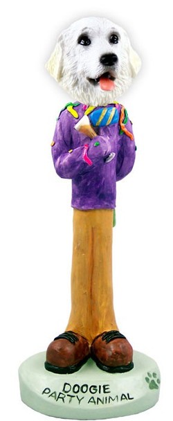 Great Pyrenees Party Animal Doogie Collectible Dog Figurine