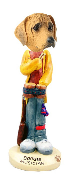 Rhodesian Ridgeback Musician Doogie Collectible Dog Figurine