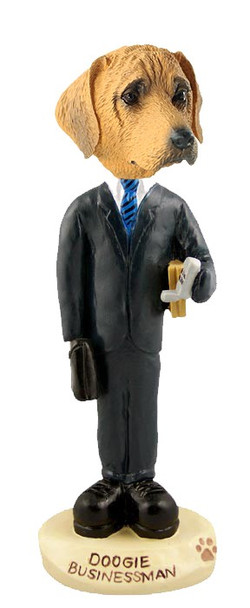 Rhodesian Ridgeback Businessman Doogie Collectible Dog Figurine
