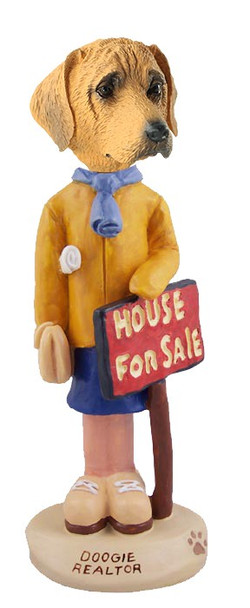 Rhodesian Ridgeback Female Realtor Doogie Collectible Dog Figurine