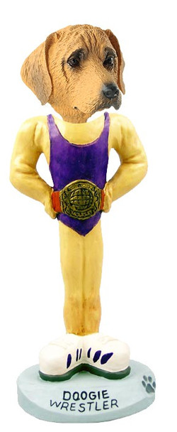 Rhodesian Ridgeback Wrestler Doogie Collectible Dog Figurine