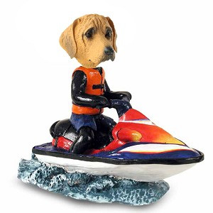 Rhodesian Ridgeback Jet Ski Doogie Collectible Dog Figurine