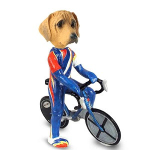 Rhodesian Ridgeback Bicycle Doogie Collectible Dog Figurine