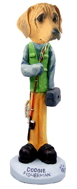 Rhodesian Ridgeback Fisherman Doogie Collectible Dog Figurine