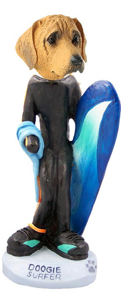 Rhodesian Ridgeback Surfer Doogie Collectible Dog Figurine