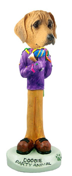 Rhodesian Ridgeback Party Animal Doogie Collectible Dog Figurine
