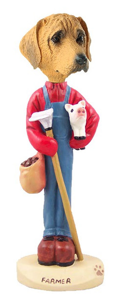 Rhodesian Ridgeback Farmer Doogie Collectible Dog Figurine