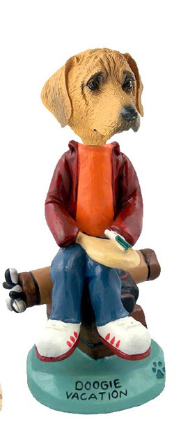 Rhodesian Ridgeback Vacation Doogie Collectible Dog Figurine
