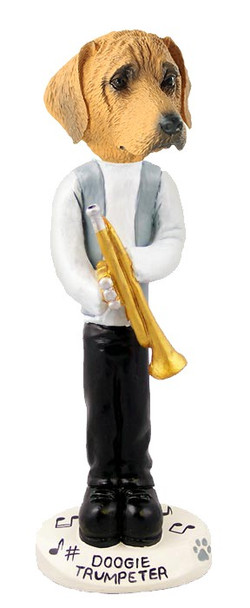 Rhodesian Ridgeback Trumpeter Doogie Collectible Dog Figurine