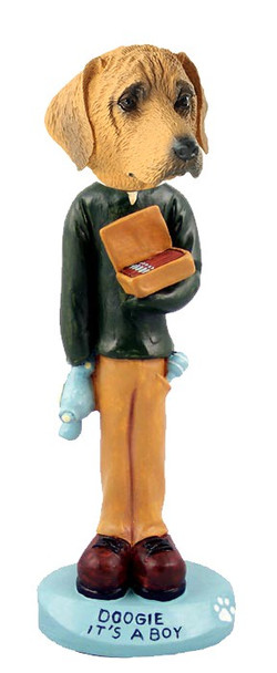 Rhodesian Ridgeback It's a Boy Doogie Collectible Dog Figurine