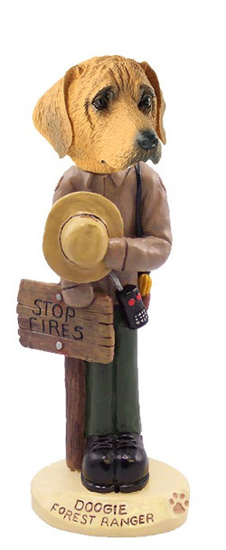 Rhodesian Ridgeback Forest Ranger Doogie Collectible Dog Figurine