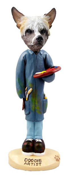 Chinese Crested Artist Doogie Collectible Dog Figurine