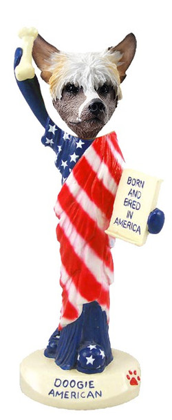 Chinese Crested American Doogie Collectible Dog Figurine