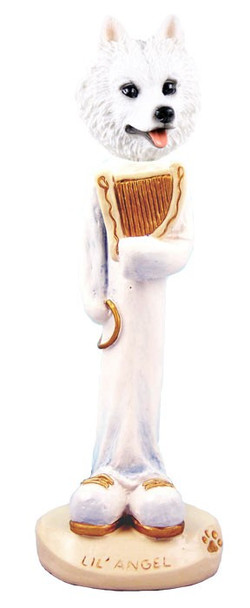 American Eskimo Lil Angel Doogie Collectible Dog Figurine