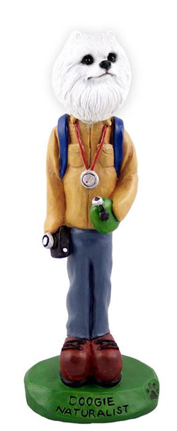 Miniature American Eskimo Naturalist Doogie Collectible Dog Figurine