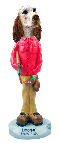 Orange Belton English Setter Hunter Doogie Collectible Dog Figurine