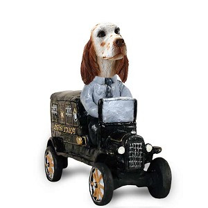 Orange Belton English Setter Paddy Wagon Doogie Collectible Dog Figurine