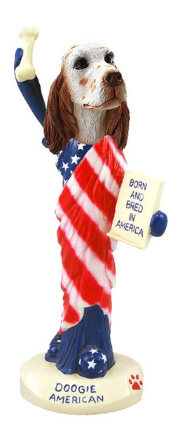 Orange Belton English Setter American Doogie Collectible Dog Figurine