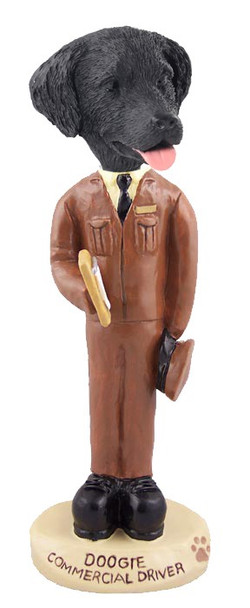Flat Coated Retriever Commercial Driver Doogie Collectible Dog Figurine