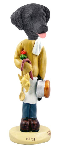 Flat Coated Retriever Chef Doogie Collectible Dog Figurine