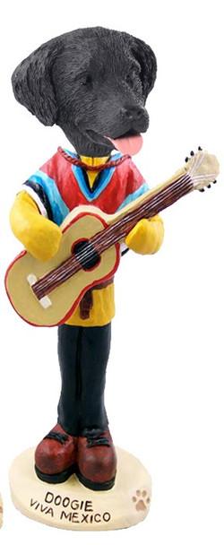 Flat Coated Retriever Viva Mexico Doogie Collectible Dog Figurine